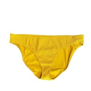 aerie Yellow Ribbed Bikini Bottoms Size XXL